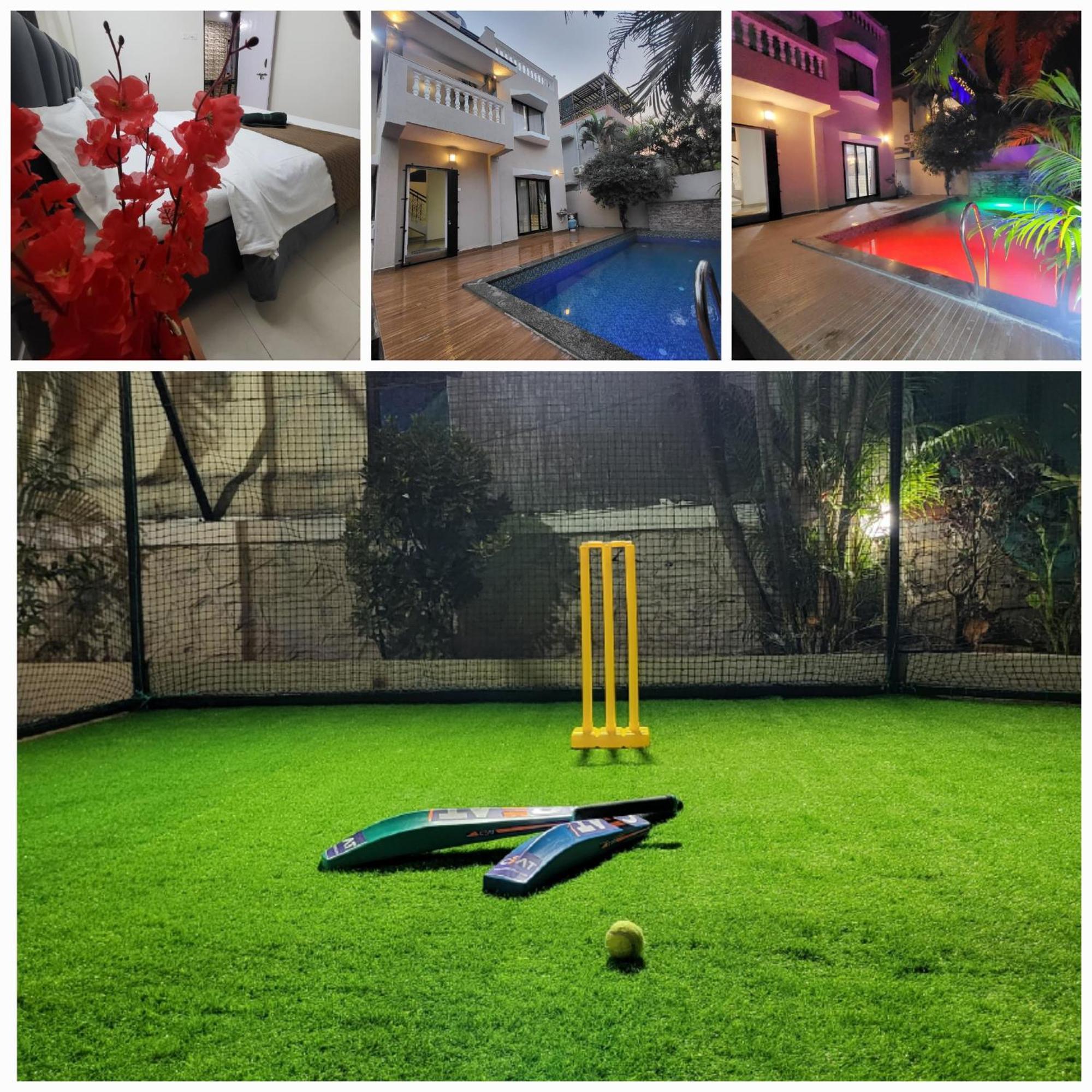The Perfect Stays Para Disco Big Pool Cricket Turf Villa Lonavala Bagian luar foto